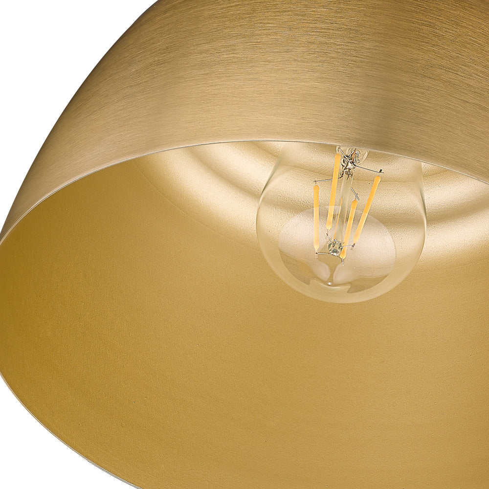 Wry Lighting Holmes 1-light Pendant in Modern Brushed Gold