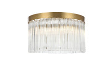 Flush Mount D16"H10"L4 Satin Gold