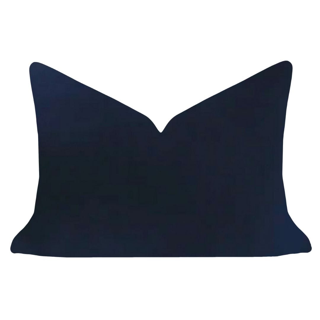 Cobalt Blue Solid Velvet Pillow