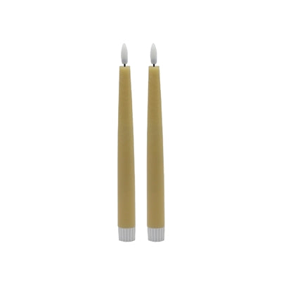 2 PC Pointed Taper Flameless Candle