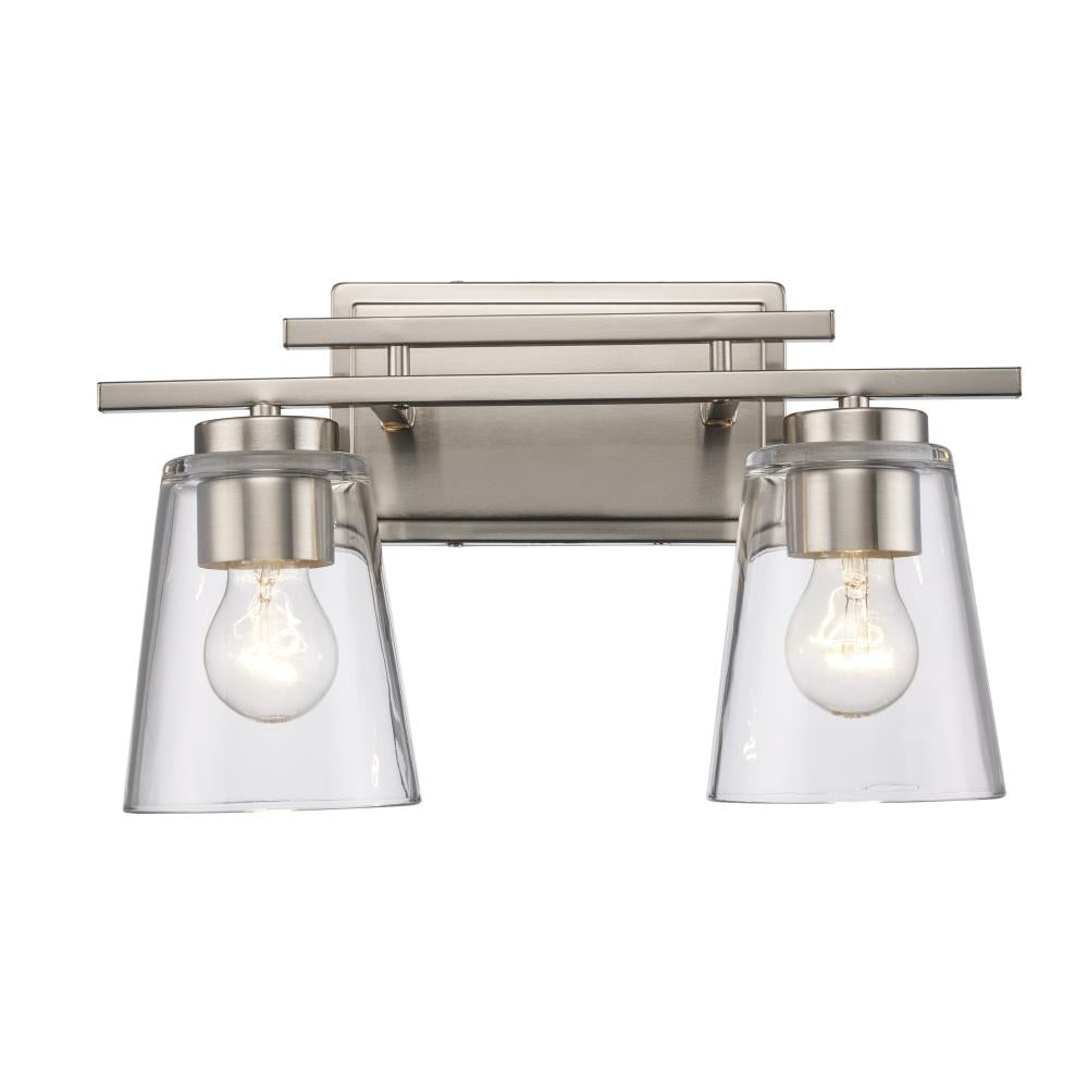 2LT VANITY-CL TAPERED-BN