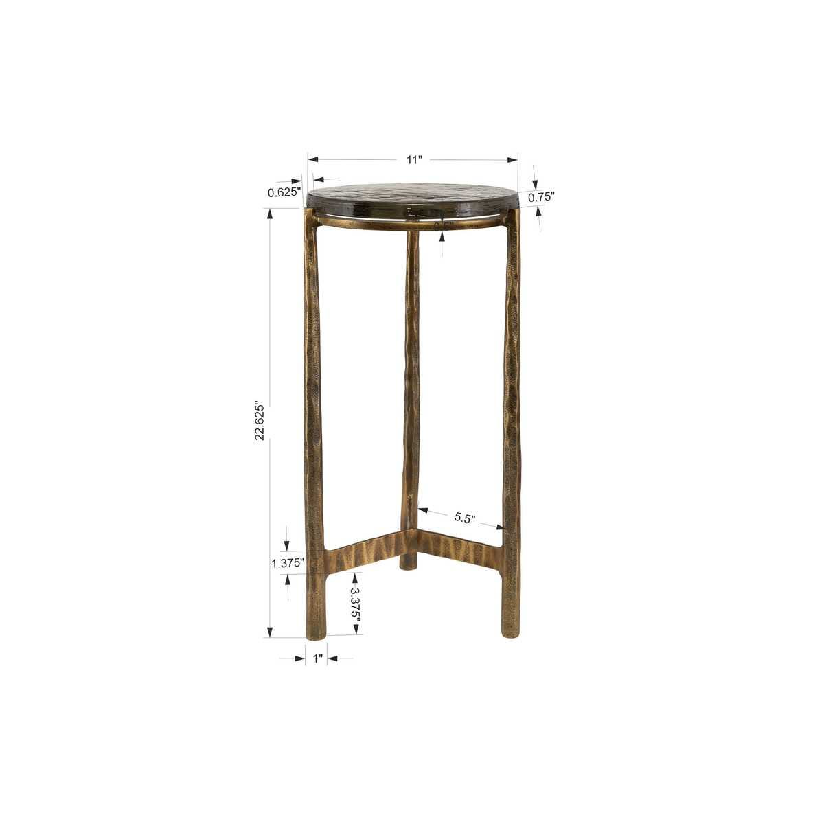 Eternity Accent Table Brass