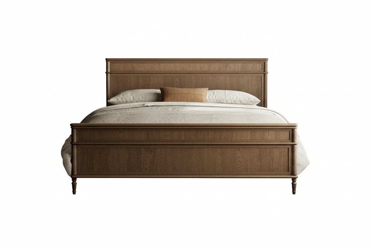 Toulouse Bed-Toasted Oak