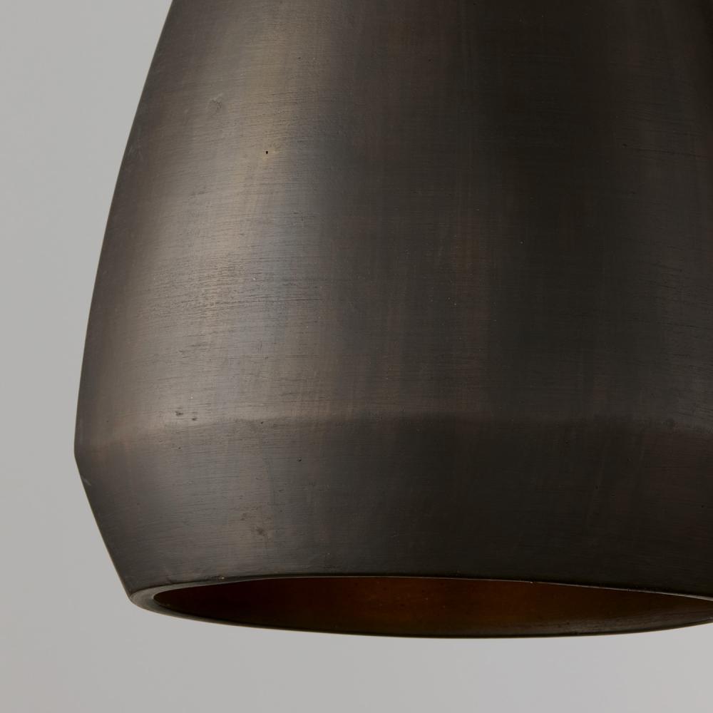 1 LIGHT TERRACOTTA PENDANT IN UMBER