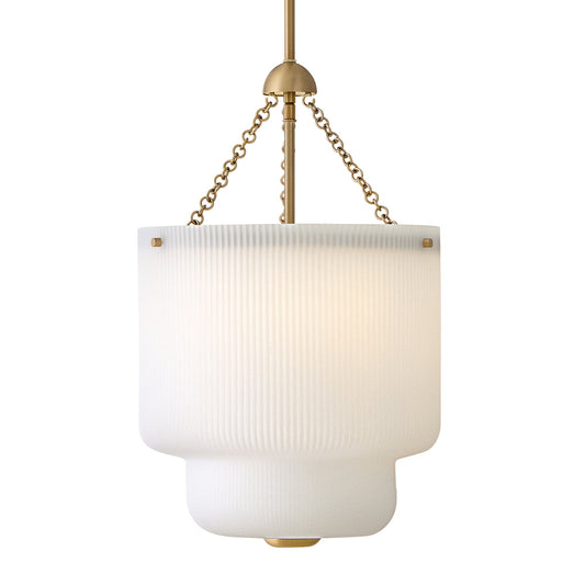MEDIUM FLUTED GLASS PENDANT