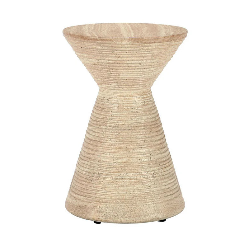 Fern Outdoor Accent Table-Beige