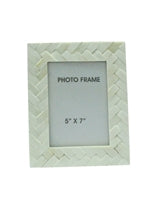 White Criss Cross Frame