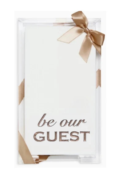 Acrylic Guest Towel Hostess Set