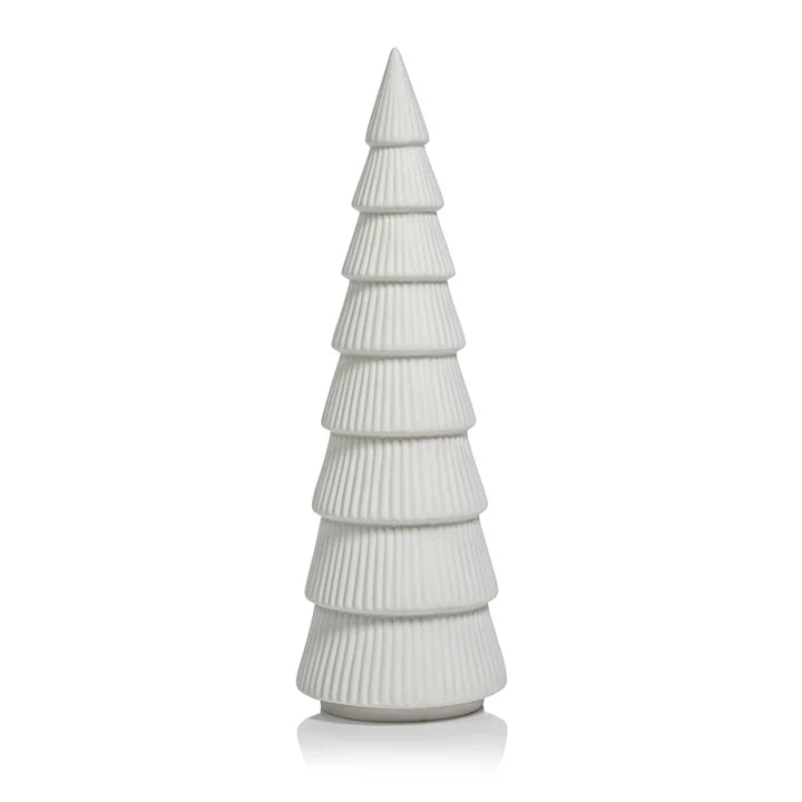 Ceramic Holiday Tree-Matte White
