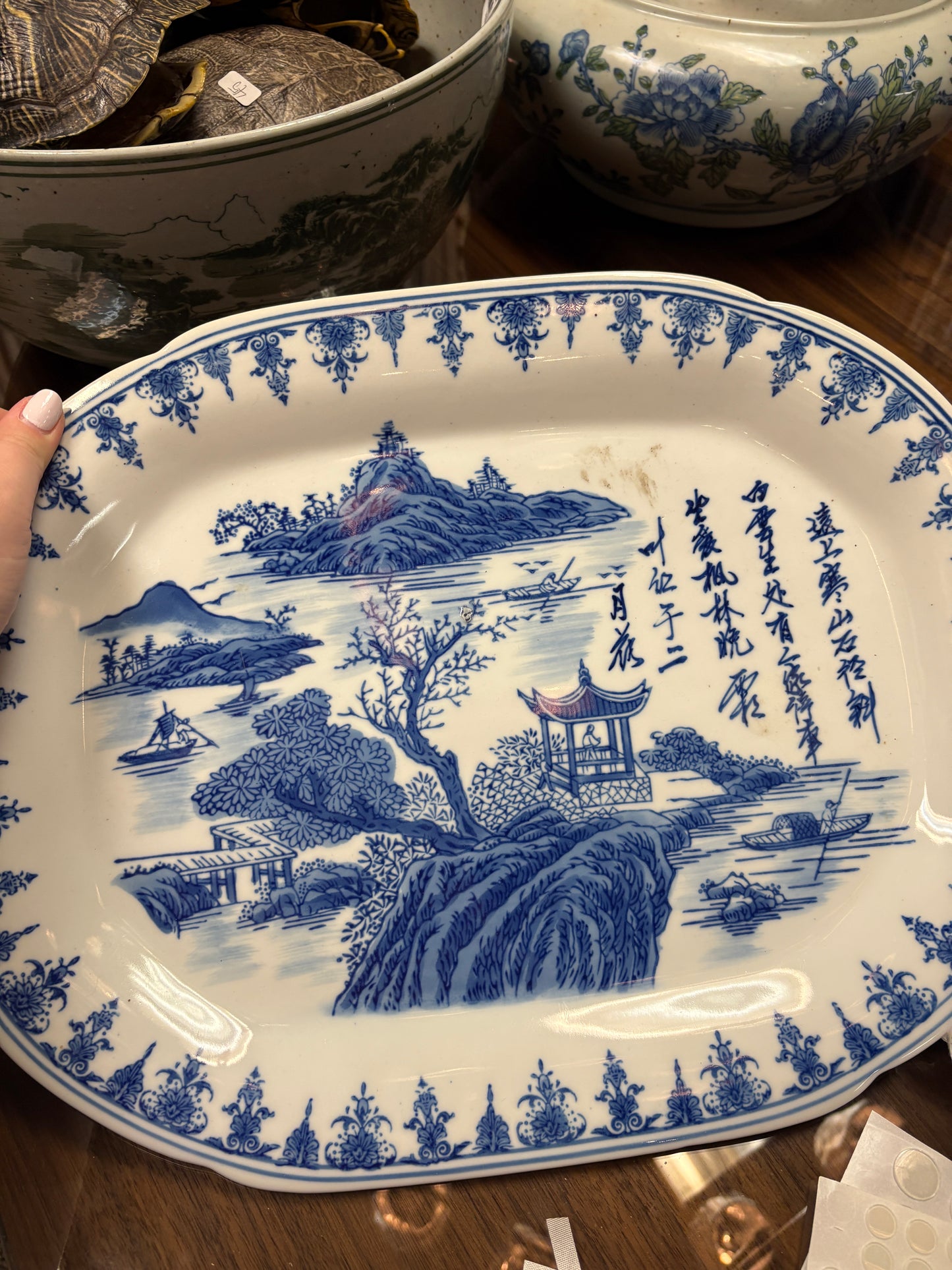 Blue and White Platter