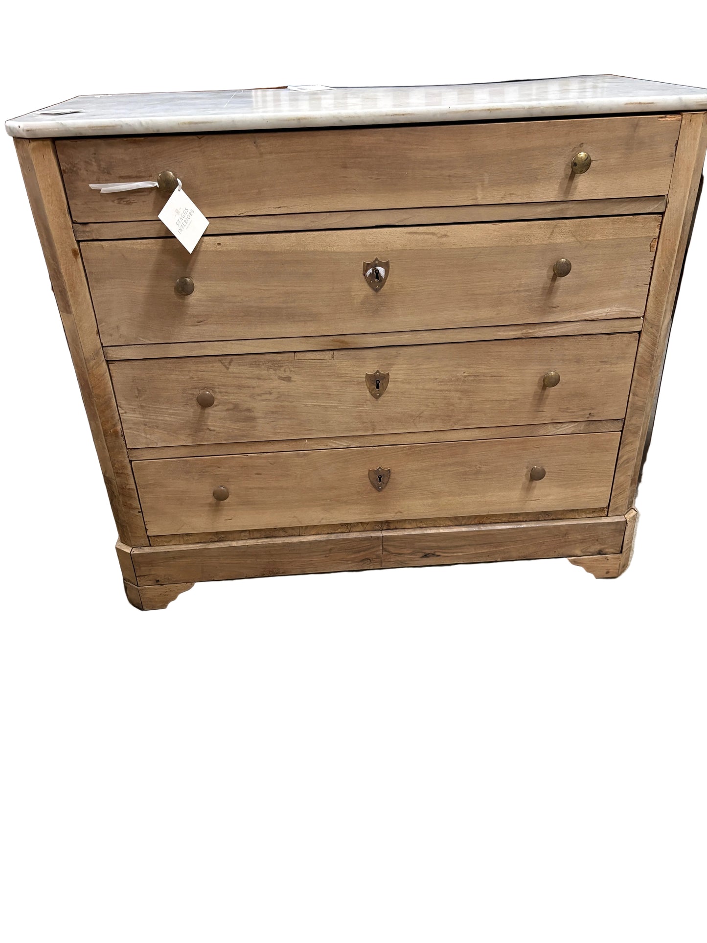 19th Century Chest w/ Marble Top