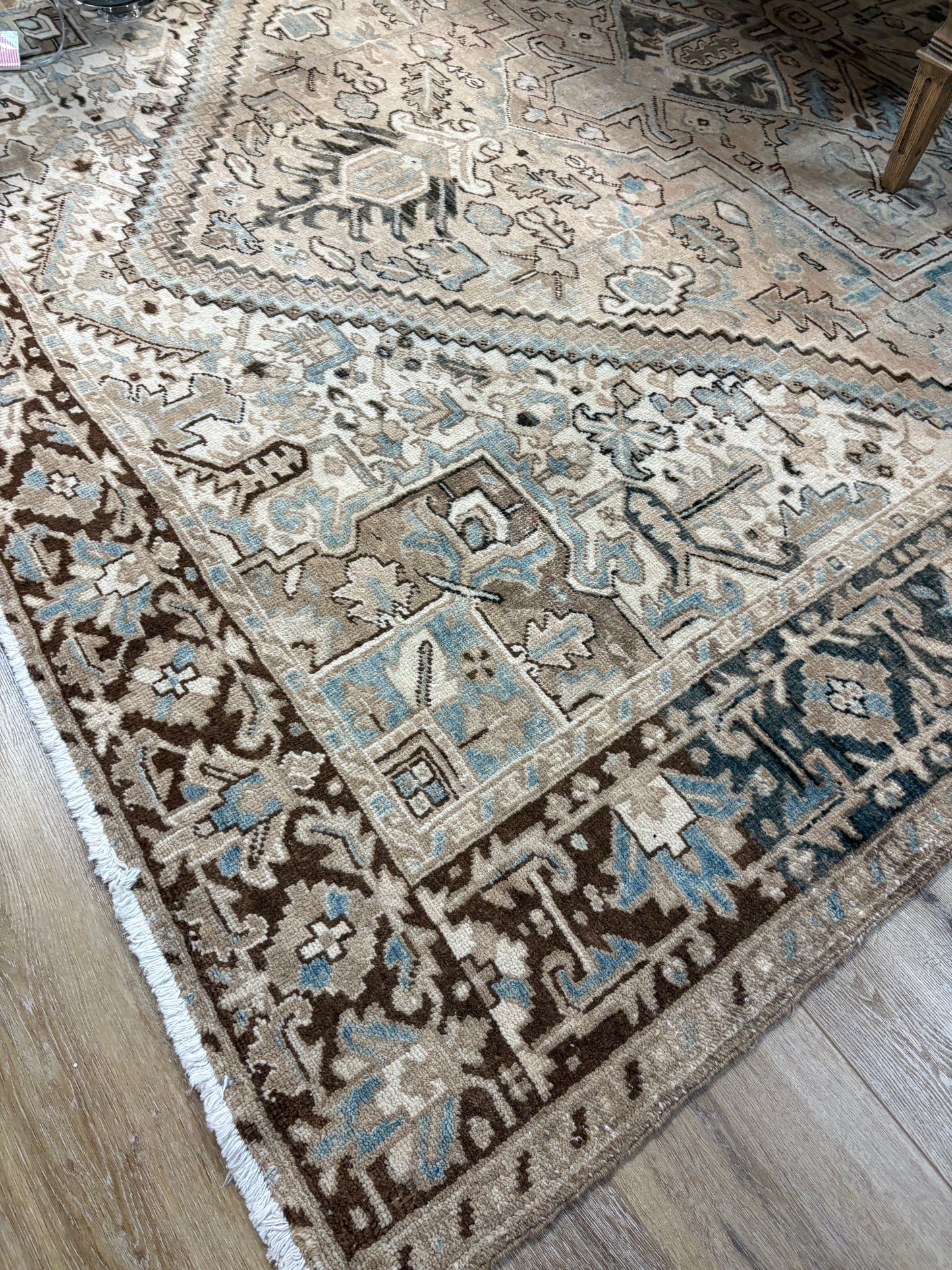 9x12 Antique Heriz Rug