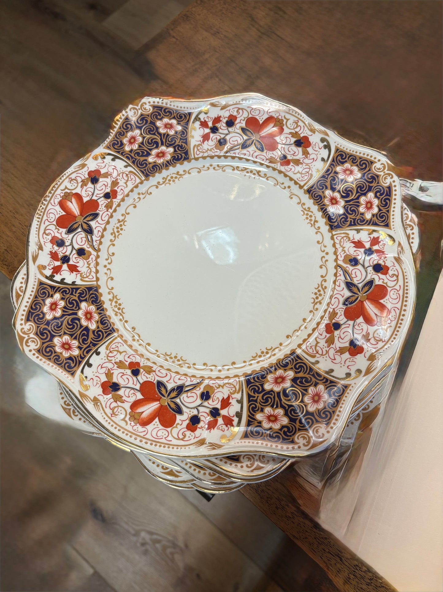 Vintage Gold and Blue Plate