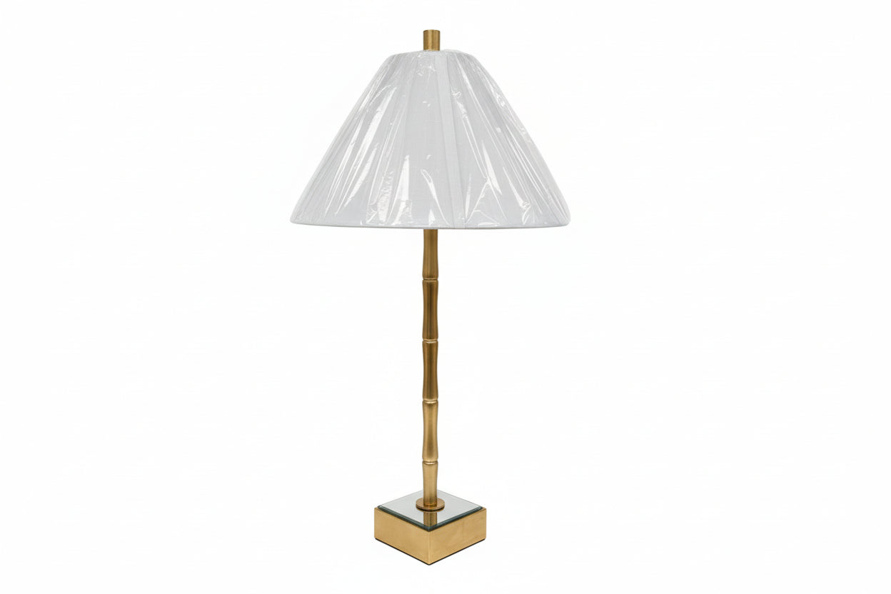 Mirror Bamboo Table Lamp