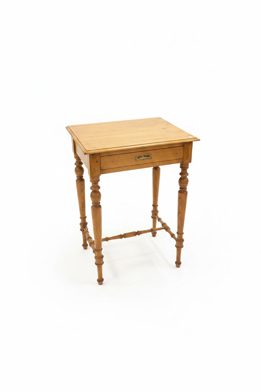 Antique Pine One Drawer Side Table
