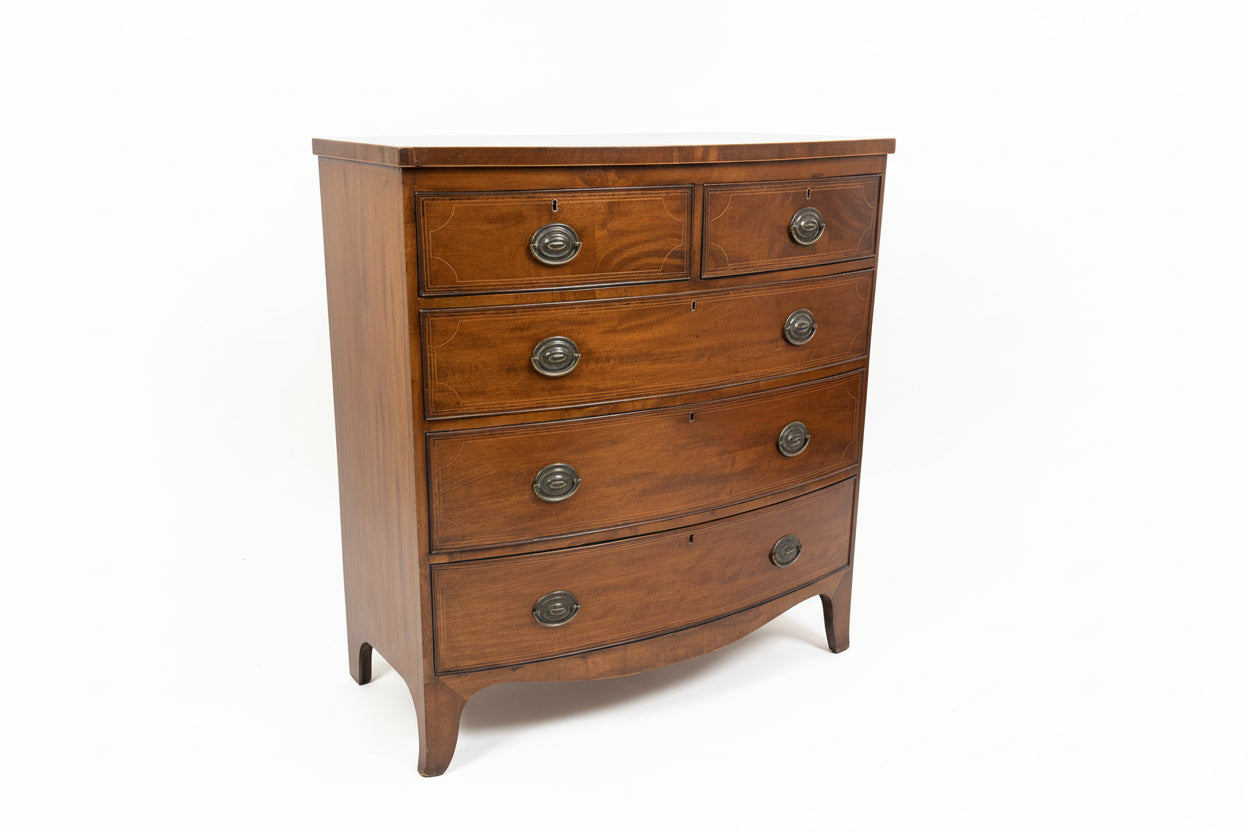 Antique Bronze Pulls 2/3 Chest of Drawers