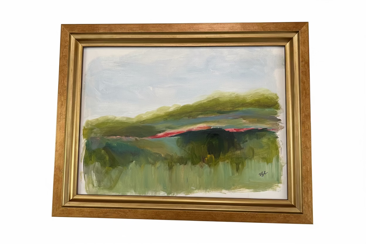 Colorful landscape with Red Stream