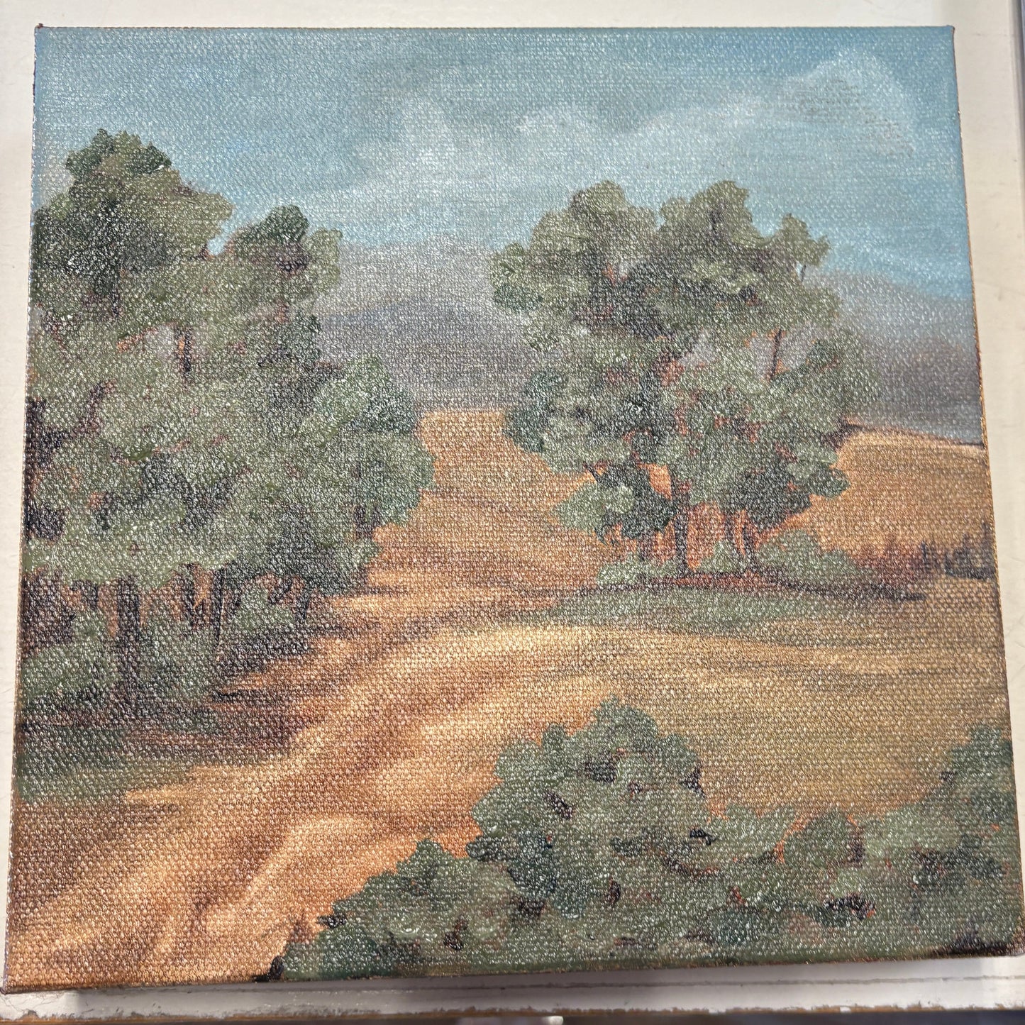 Up the Road Canvas 8x8