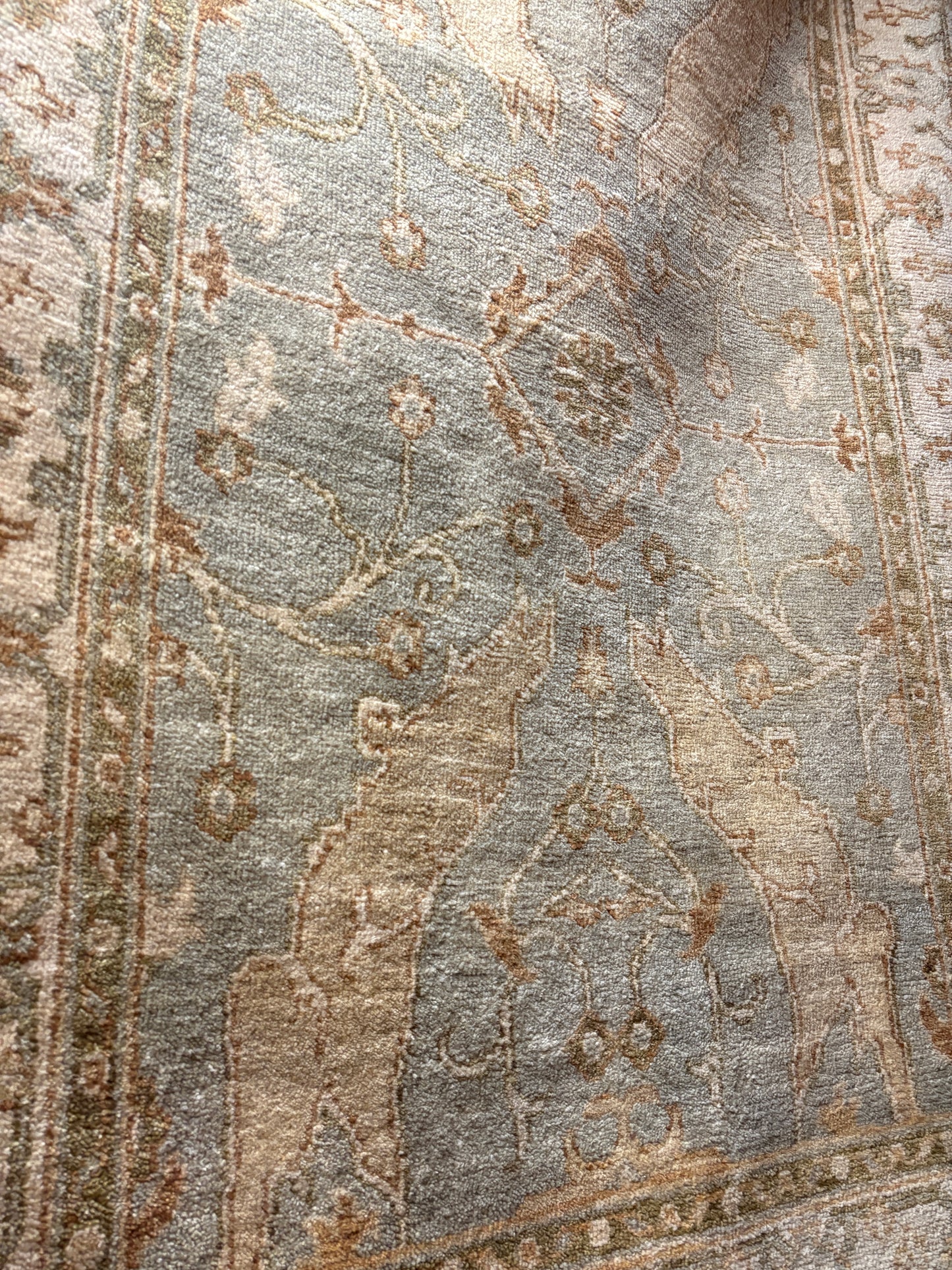 Blue and Brown Oashak 8x10