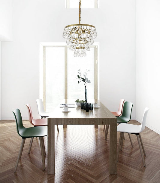 Kora 3 light Brass Pendant