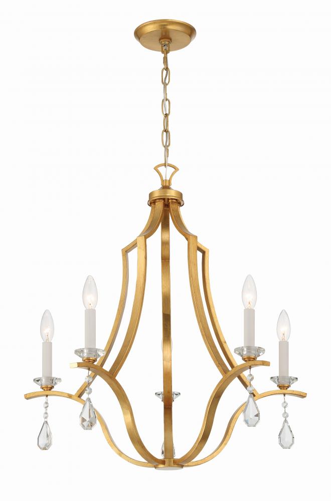 Perry 25.5'' Antique Gold Chandelier
