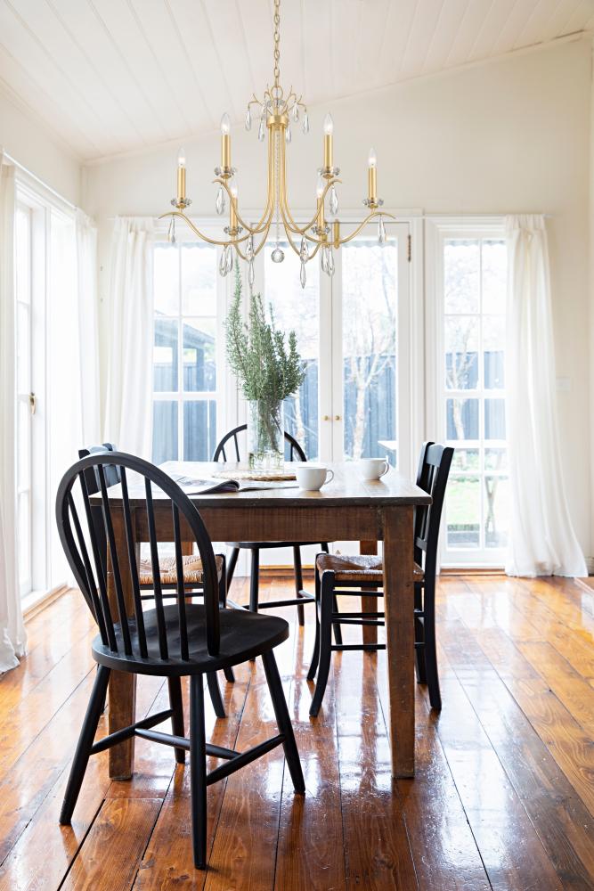 Rollins 28'' Antique Gold Chandelier