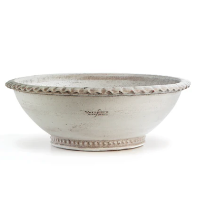 White Manchette Low Bowl #12