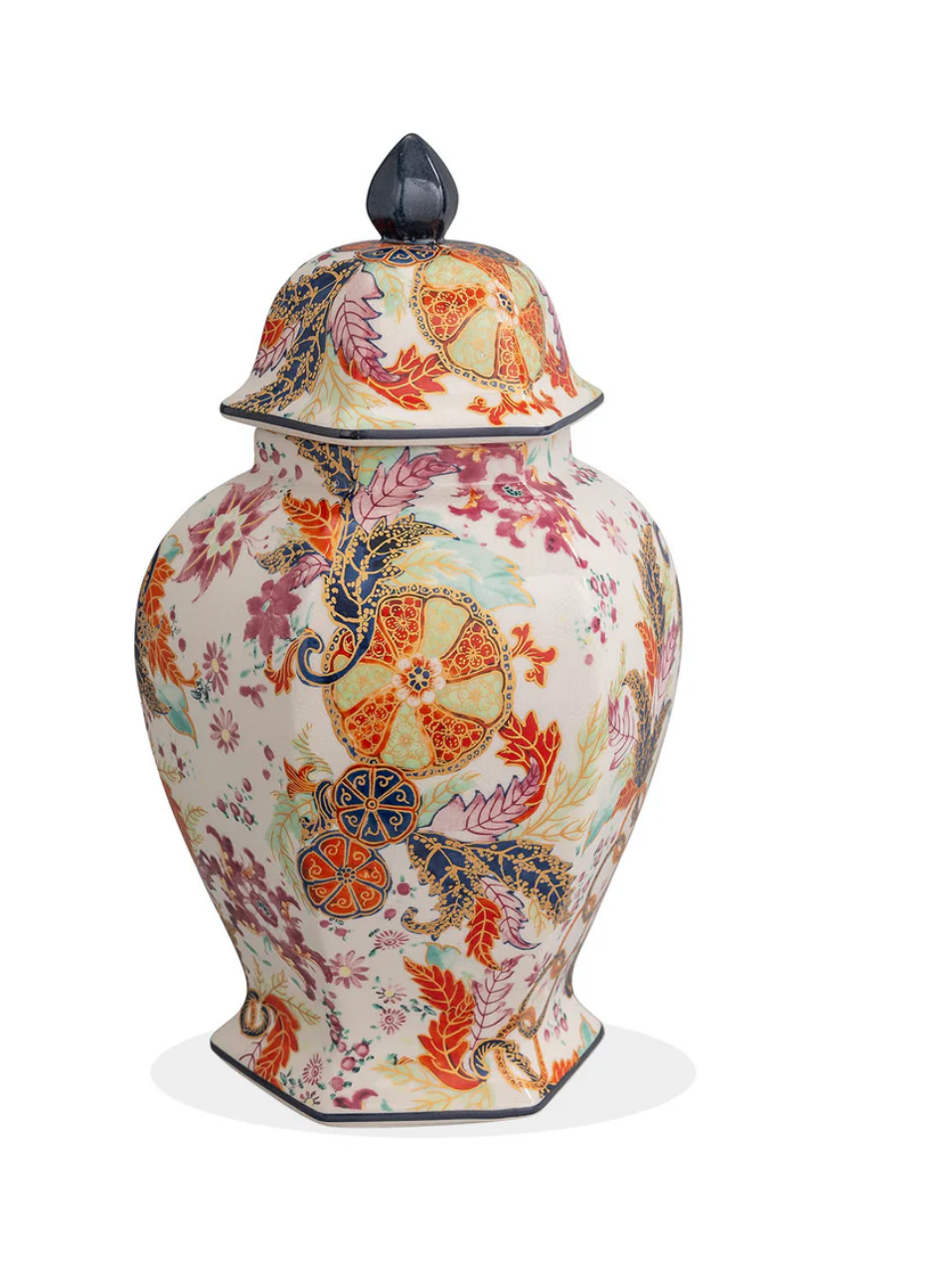 Tobacco Leaf Hex Jar