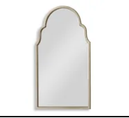 Soft Gold Arched Mirror