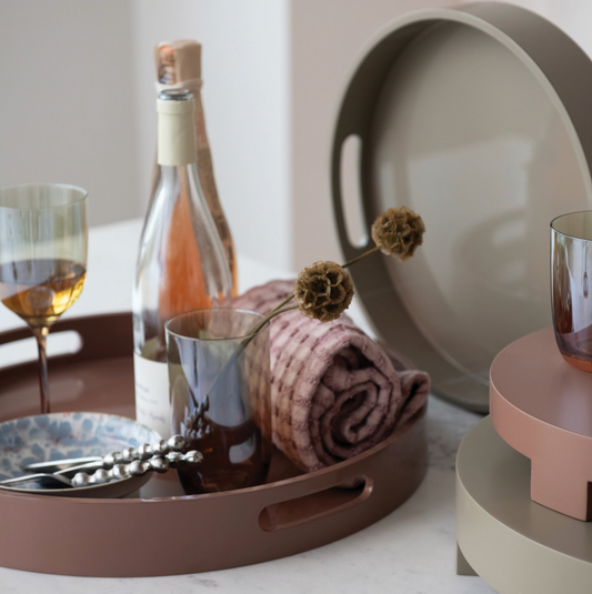 MDF Lacquered Trays w/ Handles