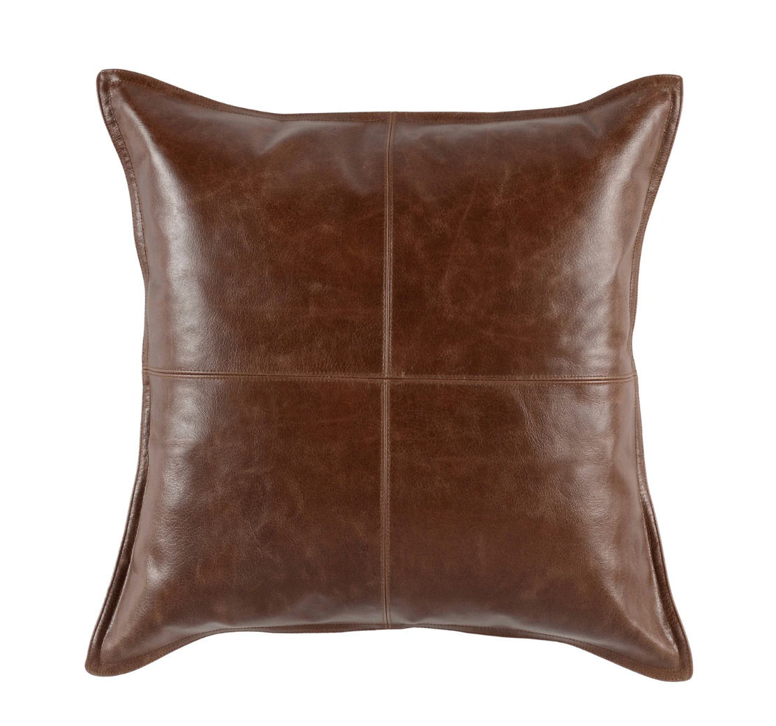 SLD Leather Pillow