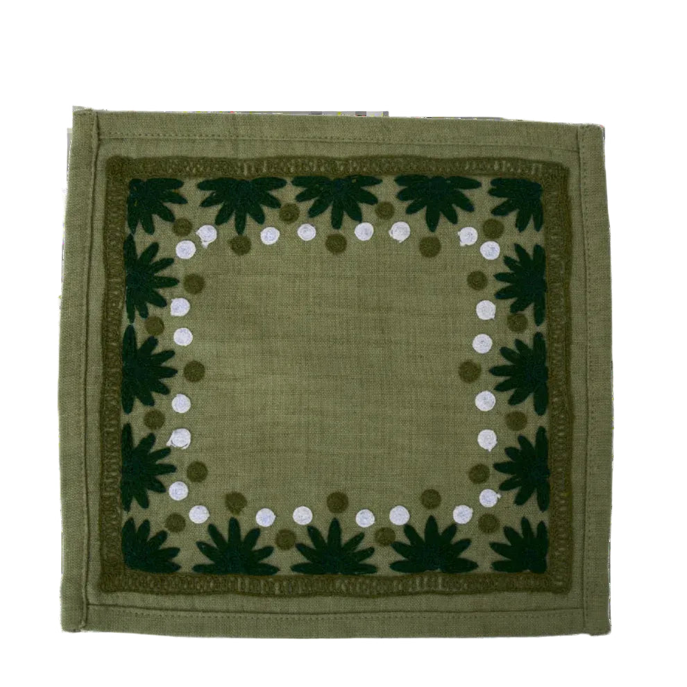 Starburst Evergreen Cocktail Napkins