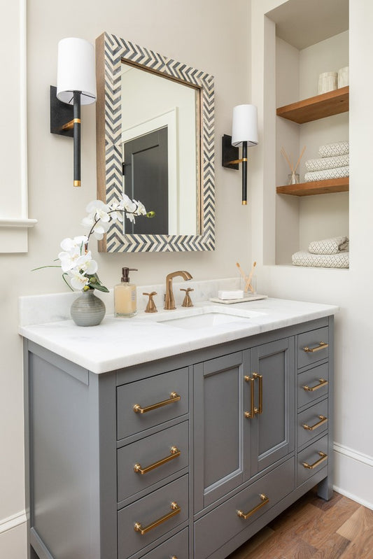 Weston Black + Antique Gold Sconce