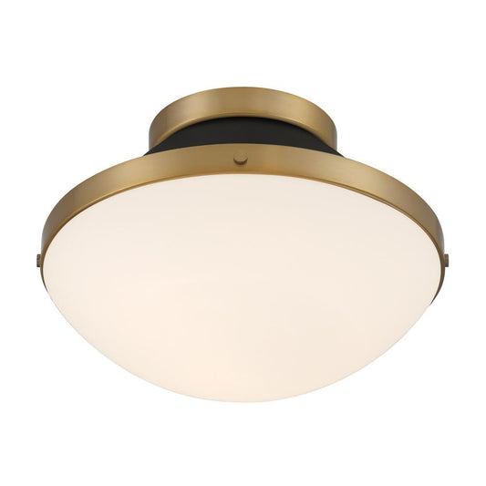 Xander 12.25'' Vibrant Gold + Matte Black Flush Mount