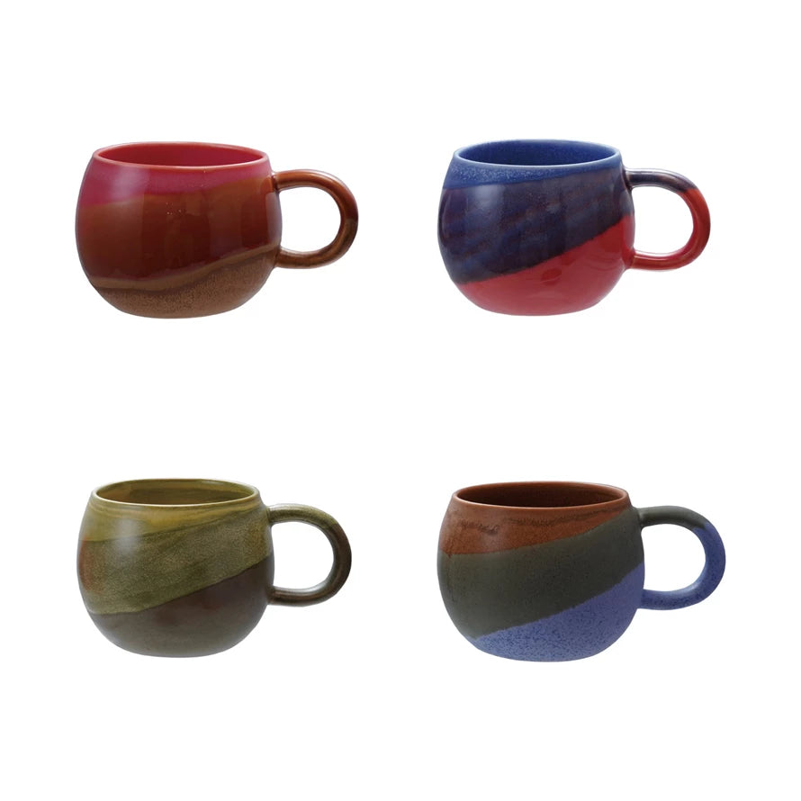 Stoneware Mug w Reactive Glaze
