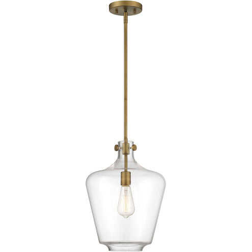 Day Dream 1 Light Satin Brass Pendant