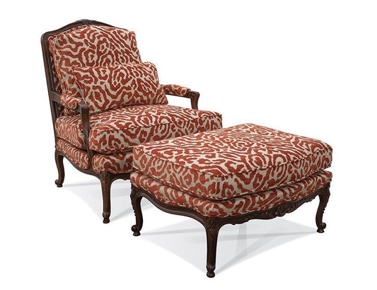 Carbro Chair and Ottoman- Gerona Spice