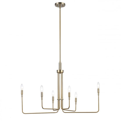 6 LIGHT CANDLE CHANDELIER