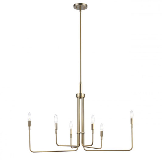 6 LIGHT CANDLE CHANDELIER