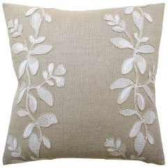 Ginger Flower Linen 20x20 Pillow