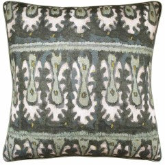 Batik Tribal Hunter Jade 20x20 Pillow