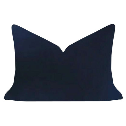 Cobalt Blue Solid Velvet Pillow