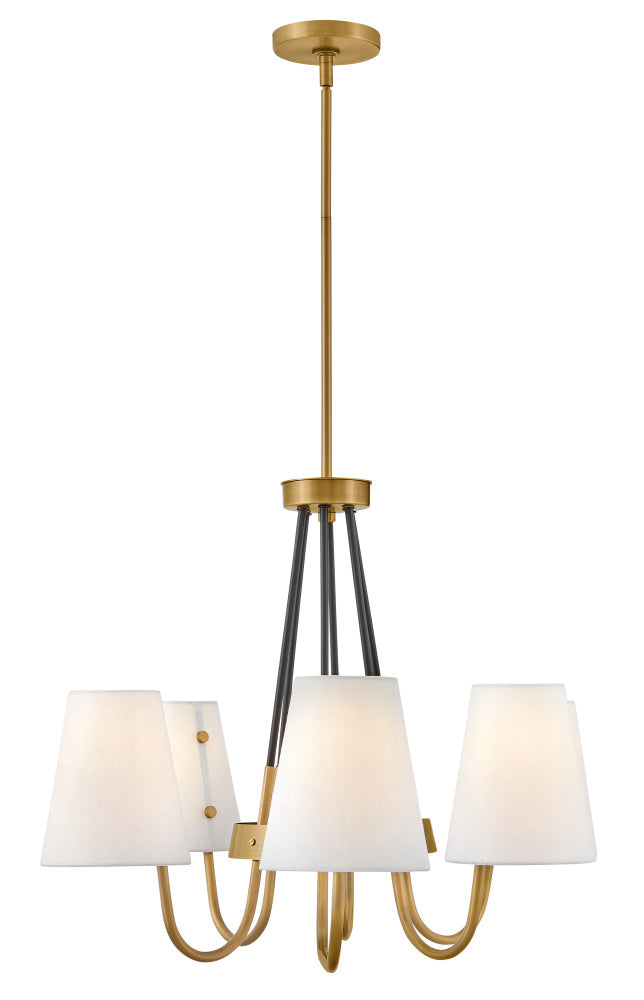 six light linear chandelier