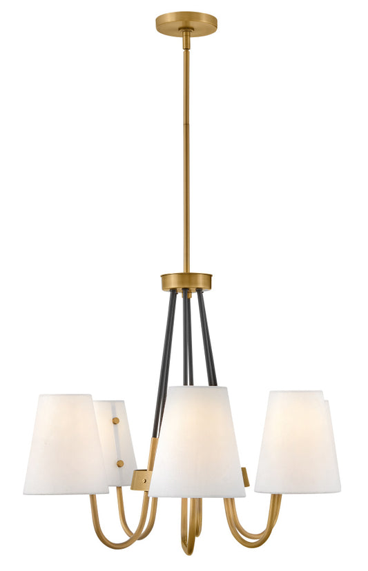 six light linear chandelier