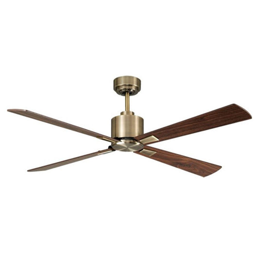Climate 52" DC Fan Antique Brass w/Walnut Blades (Remote Included)