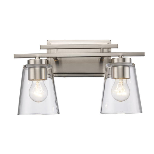 2LT VANITY-CL TAPERED-BN