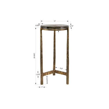 Eternity Accent Table Brass