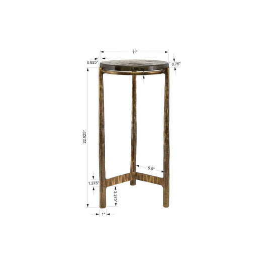 Eternity Accent Table Brass