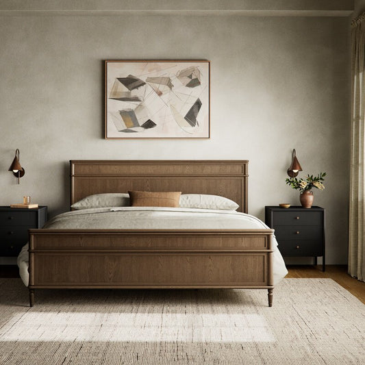 Toulouse Bed-Toasted Oak