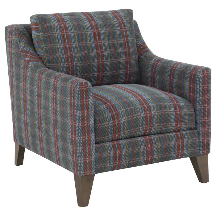 Dolce Lounge Chair with Tapered Legs